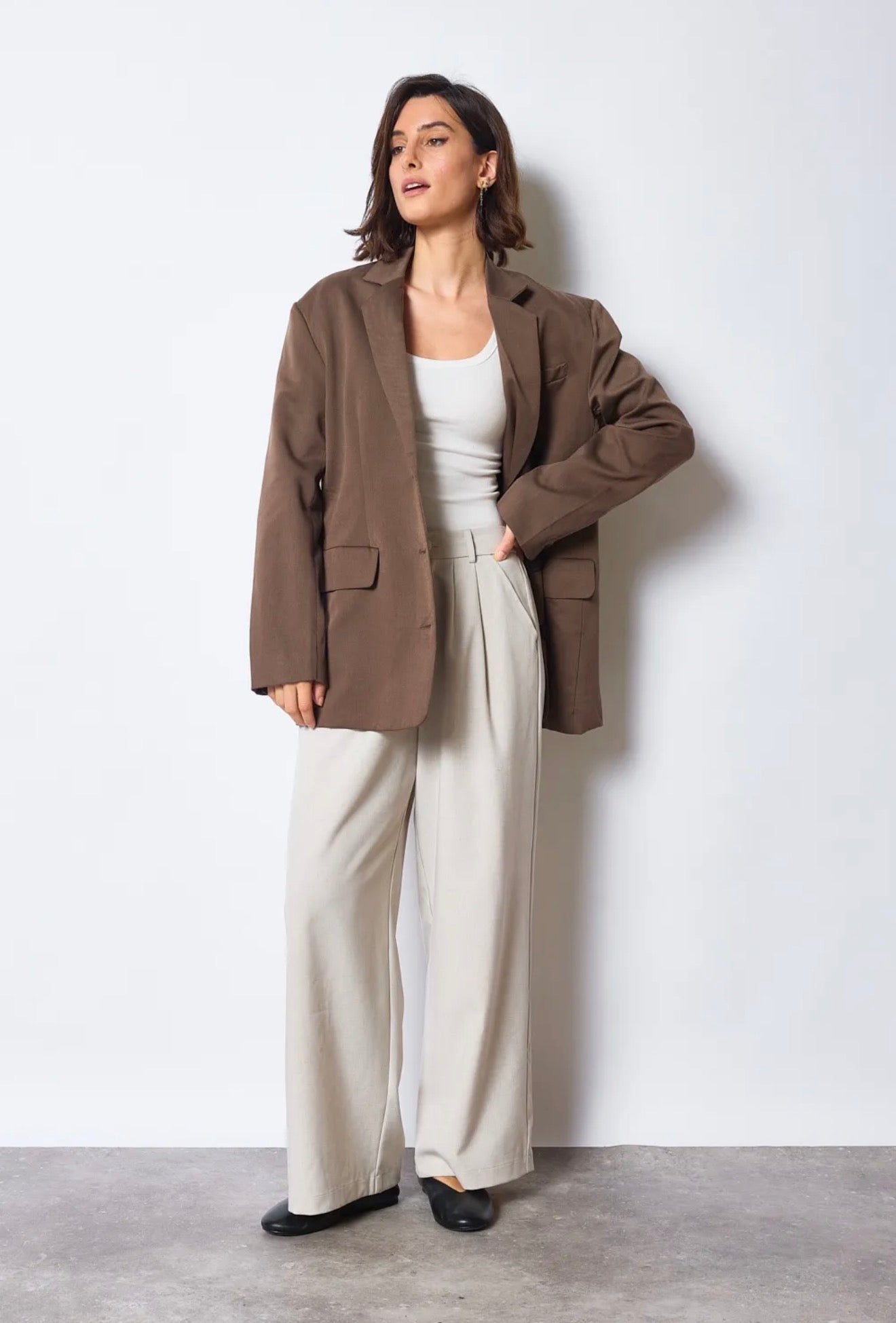 Oversized Blazer Marron