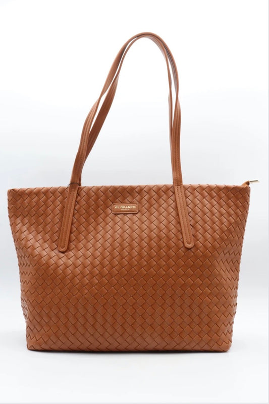 Flora & Co handtas Camel