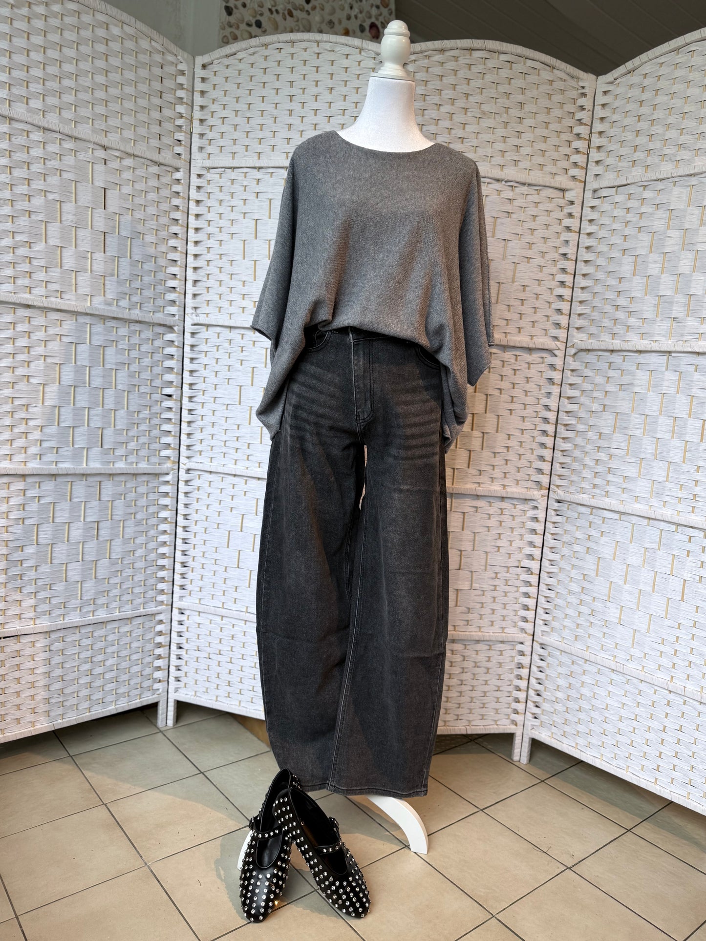 Baggy jeans Grijs