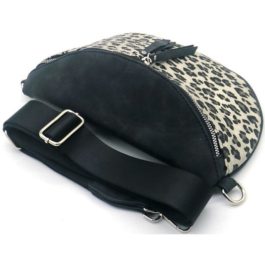 Crossbody Zwart Leopard