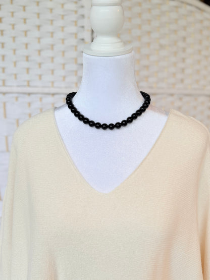 Ketting Kralen Zwart