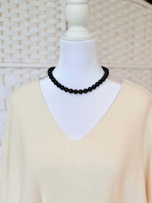 Ketting Kralen Zwart