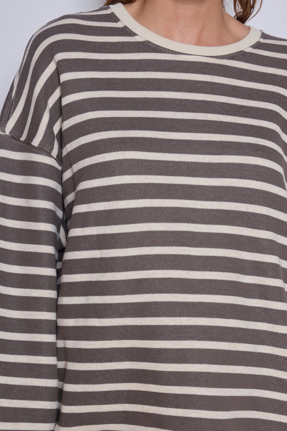 Sweater Stripes Taupe TU