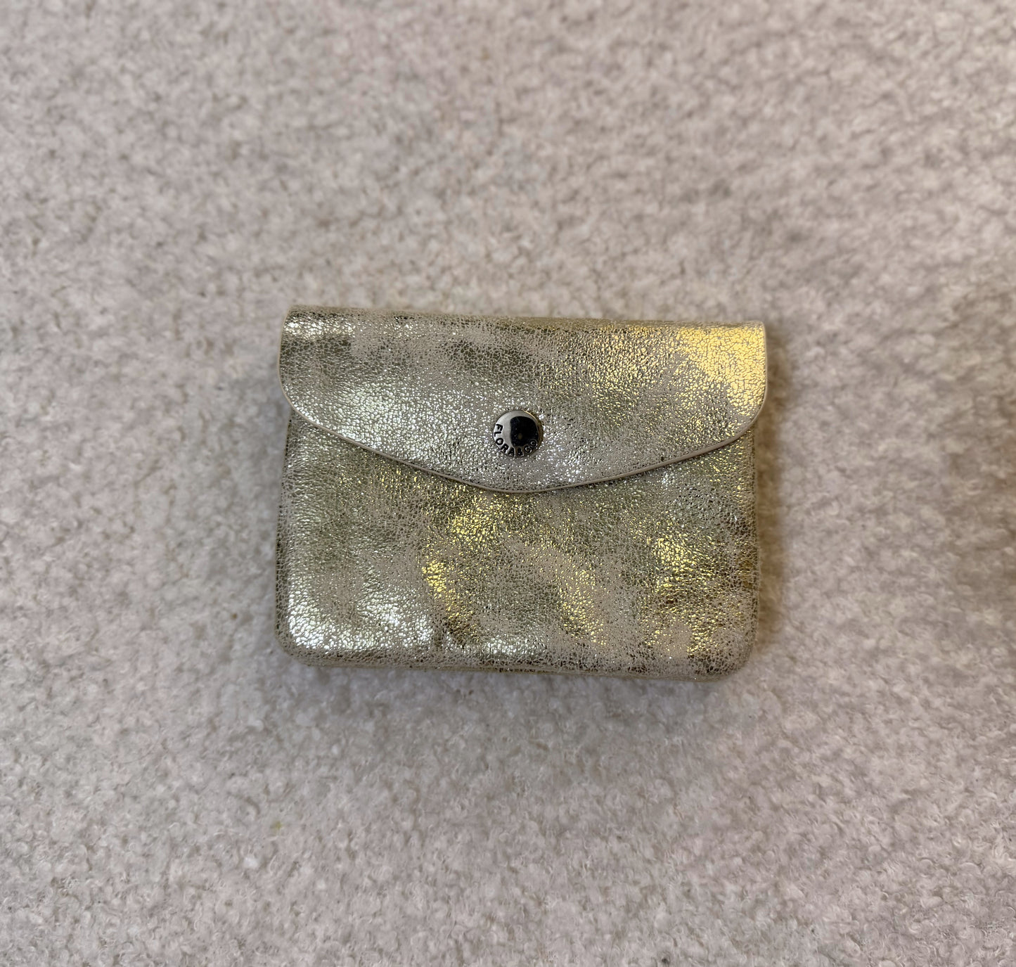 Coin Purse Light Gold Metallic
