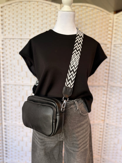 Handtas CrossBody Zwart