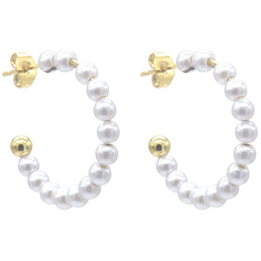 Earrings Parel White