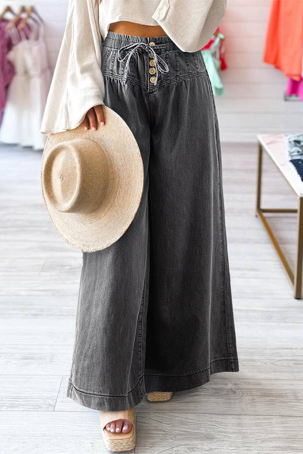 Wide Jeans Grey